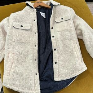 Old navy men's medium white and blue casual jacket. Great condition!